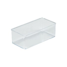 Simplify Small Multi-Purpose Drawer Organizer | Desk | Office Supplies | Storage | Bathroom | Cosmetics | Accessories | Organization | Transparent | Super Clear