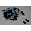 celloexpress 9mm Solid Black Eyes with Plastic Backs - Safety