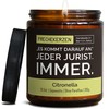 Lustige Citronella Kerze mit Spruch für Anwälte | Handgemacht aus