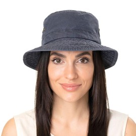 Stetson Reston Leisure Hat for Men and Women (Head Height Approx. 9 cm) - Floppy Hat Made of Organic Cotton Packable - Cotton Hat with 40x UV Protection - Spring / Summer, White