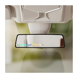 TNAIYH Passenger Princess Car Sticker, 3PCS Funny Cute Vehicle Rearview Mirror Window Decals, Auto Vanity Mirror Decorative Accessories for Women Girls, Universal for SUV RV Truck (Laser)