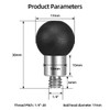 FANAUE Aluminum 17mm Ball Head Adapter with 1/4 inch Thread,
