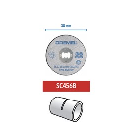 Dremel EZ SpeedClic SC456B Metal Cutting Wheel 12-pack, 12 Cutting Wheels with 38mm Cutting Diameter for Rotary Tools