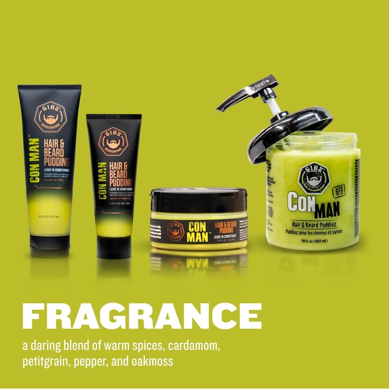 GIBS Con Man Hair & Beard Pudding - Leave In