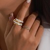 BQKBX Gold Stackable Rings for Women Non Tarnish (Style A