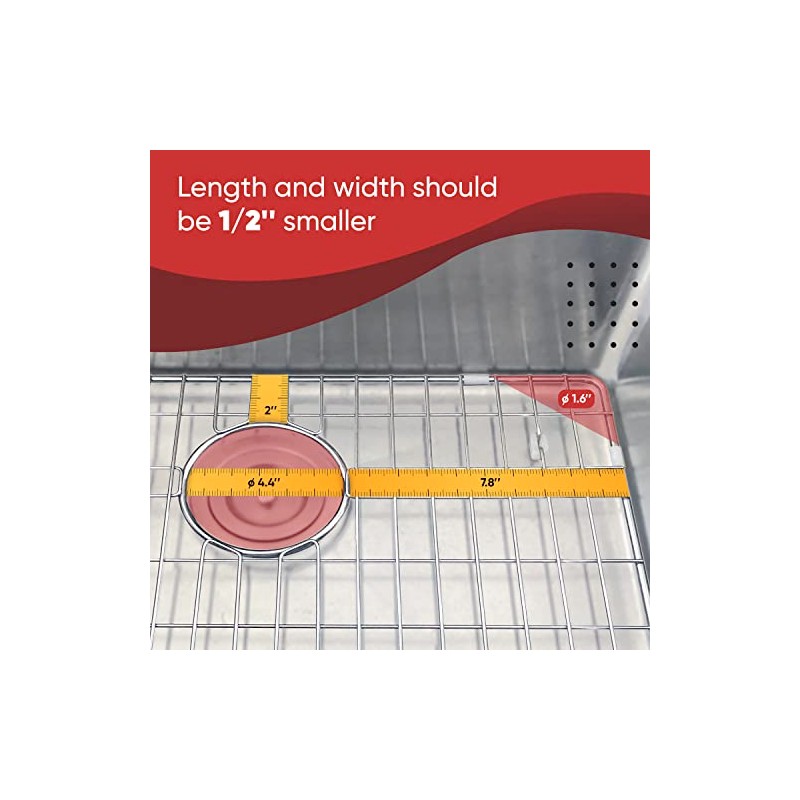 Kitchen Sink Protector Grid 28x14 Inch, Stainless Steel Sink Bottom