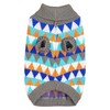 Jecikelon Turtleneck Knit Dog Sweater Colorful Geometric Winter Dog Clothes