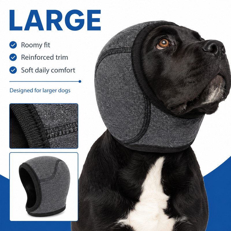 Waterproof Dog Ear Muffs for Grooming & Swimming – Noise-Reducing