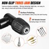 Faankiton 90°Right Angle Drill Attachment 0.8-10mm Right Angle Drill Chuck,