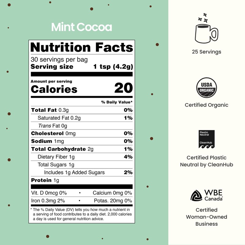 Blume Mint Cocoa Blend - Superfoods latte with Brain Boosting