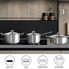 Wodillo 6Pcs Pots and Pans Set, Stainless Steel Pot Set,