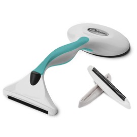 Gleener Quitapelusas y Cepillo Antipelusa | Despeluchador 4 en 1 sin Pilas con 3 Bordes Suaves para Tejidos, Ropa y Tapicería (Turquoise)