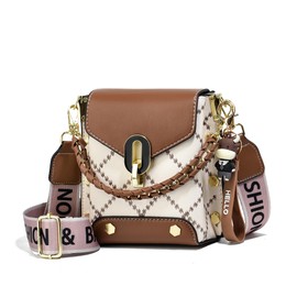 Xiaoyu Small Crossbody Bags for Women Fashion Cell Phone Purse Shoulder Handbags with Wide Strap (Dark Khaki)