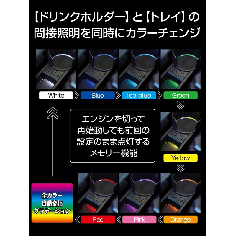 Seikou Industry EXEA JB64/JB74 Illuminated Console Tray BK E113JM for