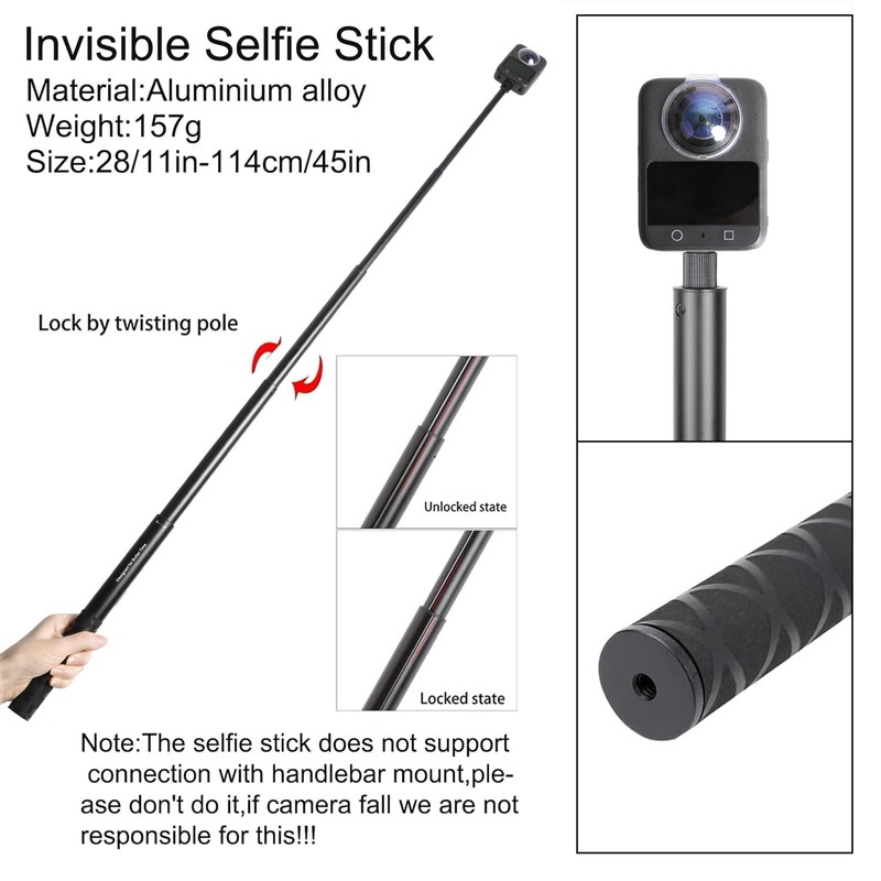 PellKing Accessories Kit for DJI Osmo 360,Included Carrying Case with