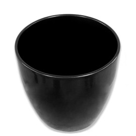 DARO DEKO Flower Pot Round Ceramic Planter Diameter 8 x 7 cm Anthracite