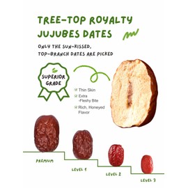 Zorrer Premium Jujube Dates, 16 oz, Red Dates, Sun-Dried, No Added Sugar