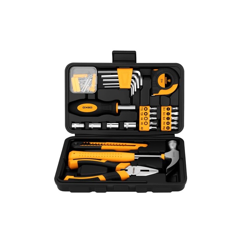 DEKOPRO 94 Piece Tool Set Household DIY Tool Kit for