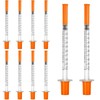 10 Pack 1ml Dispensing Measuring Tools, Plastic Syringes,Individually Sealed Lab