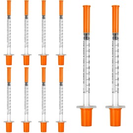 10 Pack 1ml Dispensing Measuring Tools, Plastic Syringes,Individually Sealed Lab Accessories, Pet Liquid Feeding Tools