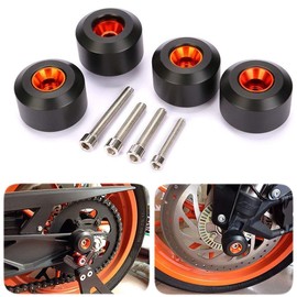 Karun Motorcycle Front & Rear Fork Wheel Frame Slider Crash Protector for 125 200 390 Duke K