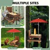 Squirrel Feeder with Umbrella Squirrel Table Feeder with Sturdy Squirrel