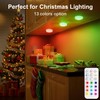 BLS LED Puck Lights with Remote Control, Wireless Under Cabinet