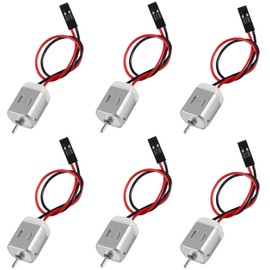 VISSQH Pack of 6 Type 130 Mini Small Electric Motor, 1V-6V Micro DC Motor, Mini DC Motor for Toy Cars, Scientific Experiments, DIY