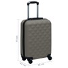 vidaXL Hardcase Trolley Suitcase in Anthracite - ABS Construction with