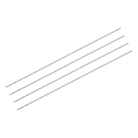 sourcing map 1mm Twist Drill Bits, High-Speed Steel Straight Shank Extra Long Drill Bit 160mm Length for Wood Plastic Aluminum, 4pcs