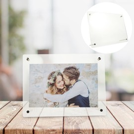 LALAFINA Banknote Display Stand Bill Clear Holder Dollar Display Case Bill Protector Case Clear Stand Cash Bill Holder Acrylic Cash Stand Money Display Holder Clear Dollar Holder