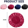 4-Pack Adjustable Shower Satin Caps for Women – Comfortable Sleeping