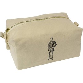 'Victorian Man' Canvas Wash Bag/Makeup Case (CS00042874)