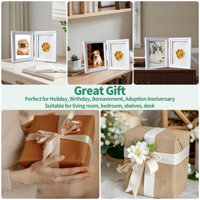 Yauhar Paw Print Impression Kit for Dog Cat, Picture Frame
