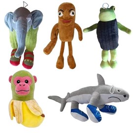 5 Pcs Italian Inspired Plush Toy, Tralalero Tralala Plush Soft Stuffed Meme Dolls for Collectors, Aesthetic Décor & Funny Gift Ideas