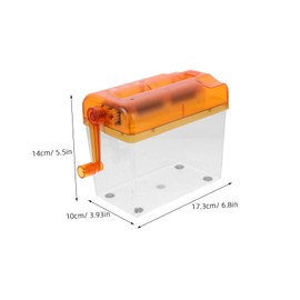 Operitacx Manual Shredder Desktop Shredder Home Office File Shredder Photo Shredder Paper Cutting Tool Mini Paper Cutter Orange Abs