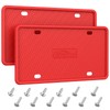QiqaMole Silicone License Plate Frames, License Plate Holder for US