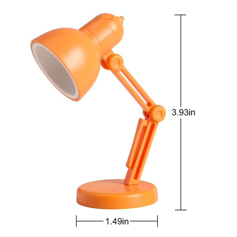 2 Pack LED Mini Table Lamp Fold-able Night Reading Book