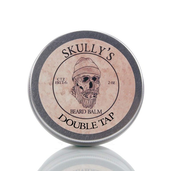 Skully's Double Tap Beard Balm 2 oz. | Fresh and Clean Barbershop Scent | Mens Beard Balm | Conditions and Tames