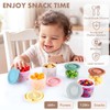 Silicone Baby Food Containers,6 Pack Spill-Proof Snack Containers with Lids