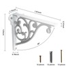 Shelf Brackets 8 Inch 4PCS Heavy Duty White Wall Bracket
