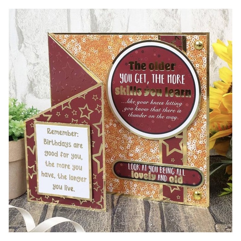 Hunkydory Humour - Imperfect Verses - Foiled Paper Pad -