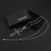 HZMAN Stainless Steel Large Ankh Cross Pendant Necklace Ancient Egyptian