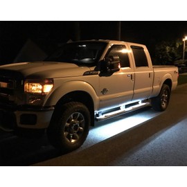 iJDMTOY (2) 40-Inch 63-SMD Flexible LED Running Board/Side Step Lighting Kit Compatible with Ford GMC Chevy Dodge Toyota Nissan Honda Truck SUV, Xenon White