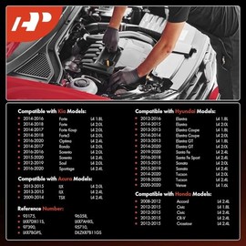 A-Premium Bujías de Iridio Platino Compatible con Honda CR-V, Civic, Accord, Crosstour & Hyundai Elantra, Elantra Coupe/GT, Sonata, Santa Fe, Santa Fe