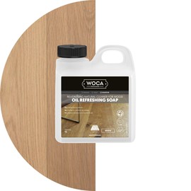 WOCA Denmark Oil Refreshing Soap White 1L – Cleaner & Rejuvenator for White Oiled Wood Floors | Plant-Based, Food Contact Safe | Cleans, Re-oils, Protects & Maintains Matte Finish | Low VOC