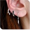 Punk spikes Stud Small CZ Hoop Earrings for Women Teen