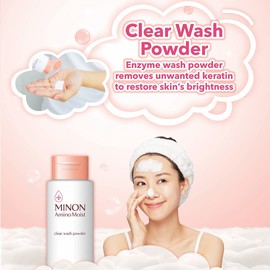 Minon Amino Moist, Minon, Amino Moist, Clear Wash, Powder, 1.2 oz (35 g)