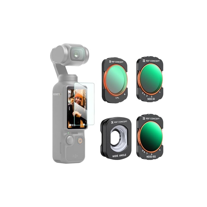 K&F Concept Variable ND&CPL & Wide Angle Lens Compatible with