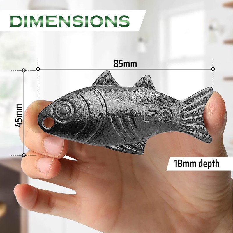 Vegan Iron Fish Cooking Tool - Premium Quality - Iron